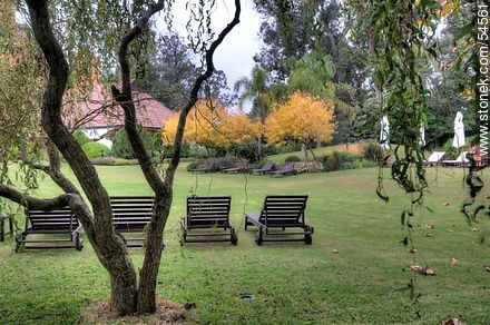 Chairs in the garden - Punta del Este and its near resorts - URUGUAY. Foto No. 54561