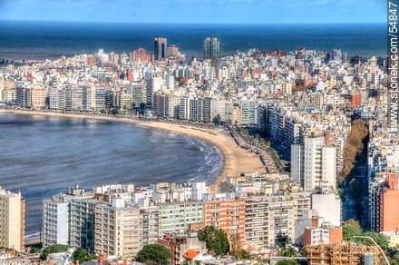 Pocitos beach. Río de la Plata. - Department of Montevideo - URUGUAY. Photo #54847