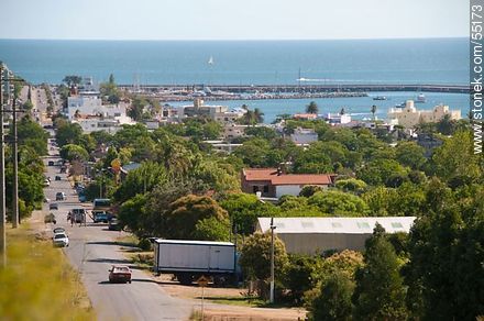 Piria avenue. View to the port. - Department of Maldonado - URUGUAY. Photo #55173
