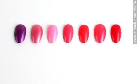 Sample colors of nail polish -  - MORE IMAGES. Photo #55274