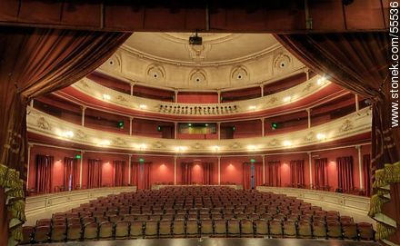 Teatro Bartolomé Macció.  Desde el escenario al público. - Departamento de San José - URUGUAY. Foto No. 55536
