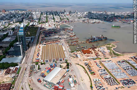 Depósitos del puerto, rambla Sudamérica - Departamento de Montevideo - URUGUAY. Foto No. 55726