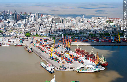 Muelle del puerto - Departamento de Montevideo - URUGUAY. Foto No. 55754