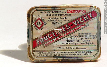 Antigua caja Fructines - Vichy de medicina laxante para los constipados -  - IMÁGENES VARIAS. Foto No. 55947