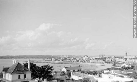 Vista antigua desde el faro - Punta del Este y balnearios cercanos - URUGUAY. Foto No. 56145
