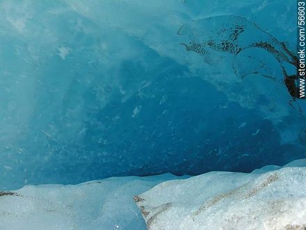 Light blue ice of the Viedma Glacier -  - ARGENTINA. Photo #56603