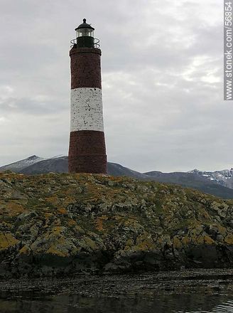 Lighthouse Les Éclaireurs, the end of the world in the Beagle Channel -  - ARGENTINA. Photo #56854