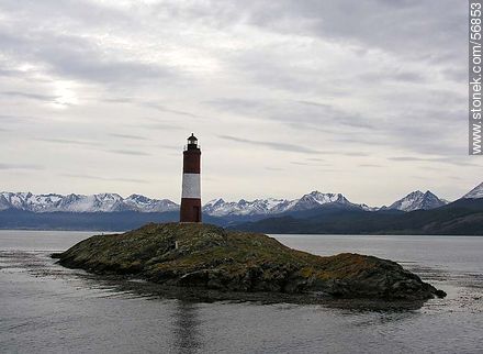 Lighthouse Les Éclaireurs, the end of the world in the Beagle Channel -  - ARGENTINA. Photo #56853