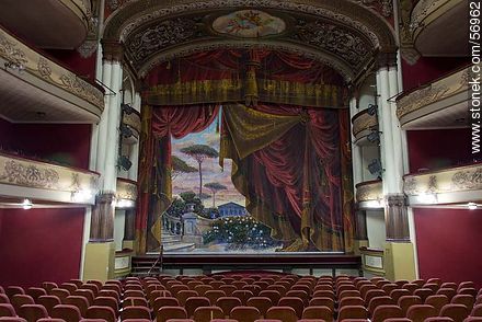 Larrañaga Theatre. Painted backdrop. - Department of Salto - URUGUAY. Photo #56962