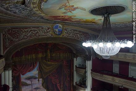 Larrañaga Theatre. Lamp roof and curtain. - Department of Salto - URUGUAY. Photo #56951