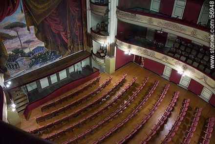 Teatro Larrañaga. La platea. - Departamento de Salto - URUGUAY. Foto No. 56948