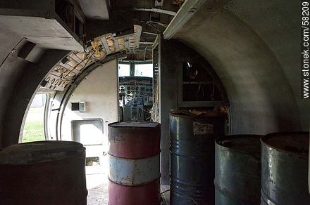 Old Fokker abandoned in Melilla.  - Department of Montevideo - URUGUAY. Photo #58209