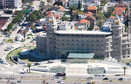 Aerial view of the Hotel Carrasco (2013) - Department of Montevideo - URUGUAY. Photo #58298
