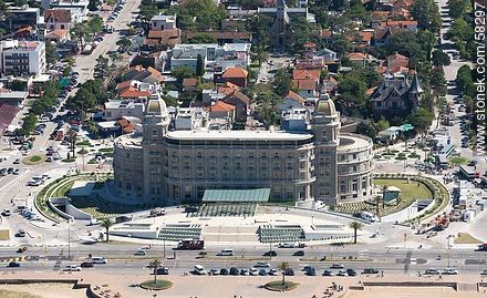 Aerial view of the Hotel Carrasco (2013) - Department of Montevideo - URUGUAY. Photo #58297