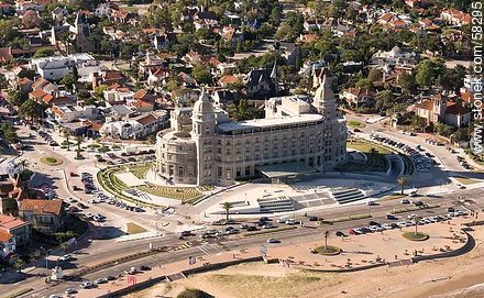 Aerial view of the Hotel Carrasco (2013) - Department of Montevideo - URUGUAY. Photo #58295