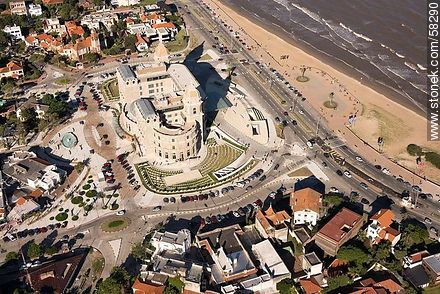 Aerial view of the Hotel Carrasco (2013) - Department of Montevideo - URUGUAY. Photo #58290