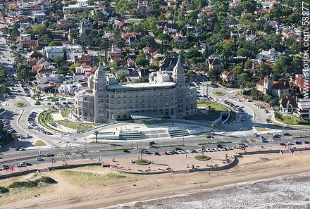 Aerial view of the Hotel Carrasco (2013) - Department of Montevideo - URUGUAY. Photo #58277