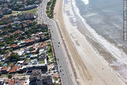 Aerial view of the Rambla Tomas Berreta. Playa Carrasco - Department of Montevideo - URUGUAY. Photo #58400
