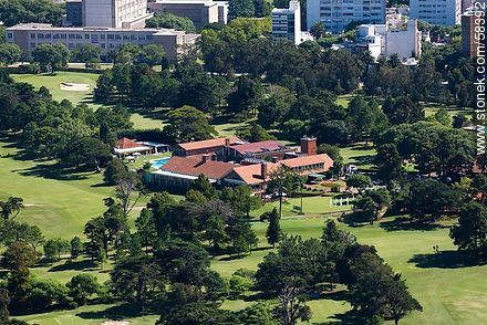 Vista aérea del Club de Golf de Punta Carretas - Departamento de Montevideo - URUGUAY. Foto No. 58392