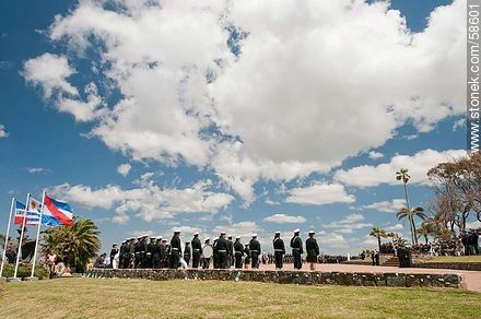 Día de la Armada en su plaza de Punta Gorda. - Departamento de Montevideo - URUGUAY. Foto No. 58601