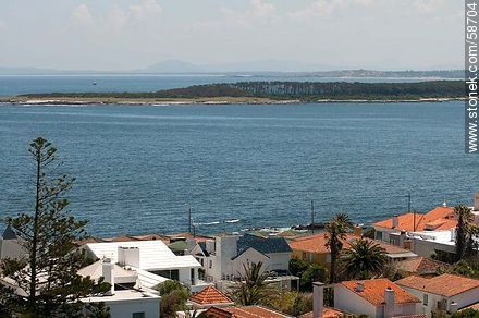 From the lighthouse of Punta del Este. Residences of the coast and island Gorriti. - Punta del Este and its near resorts - URUGUAY. Photo #58704