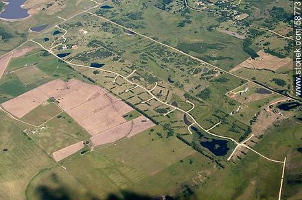Aerial view of subdivisions next to Jose Ignacio - Punta del Este and its near resorts - URUGUAY. Foto No. 58773