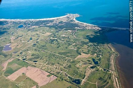 Aerial view José Ignacio spa and fields nearby - Punta del Este and its near resorts - URUGUAY. Foto No. 58771
