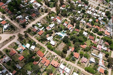 Aerial view of houses near the Costa Urbana Shopping Center - Department of Canelones - URUGUAY. Photo #58866