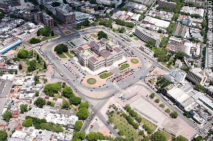 Aerial View of the Palacio Legislativo - Department of Montevideo - URUGUAY. Photo #58930