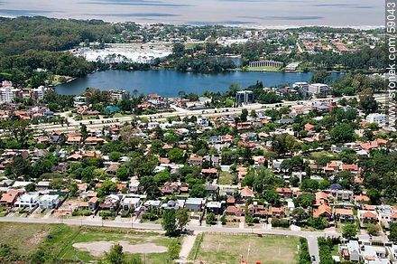 Aerial view of Parque Miramar - Department of Montevideo - URUGUAY. Foto No. 59043