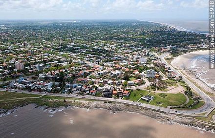 Aerial view of Punta Gorda. Rambla Rep. of Mexico. General Paz Avenue. Virgil Square - Department of Montevideo - URUGUAY. Foto No. 58998