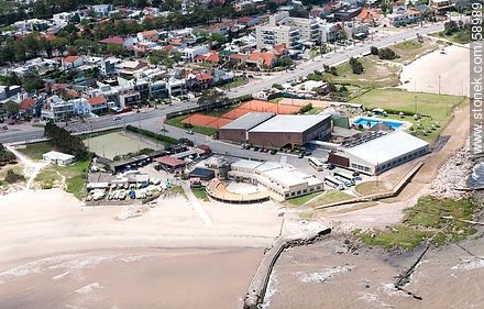 Aerial View of Club Nautico de Punta Gorda. Playa Verde - Department of Montevideo - URUGUAY. Foto No. 58989