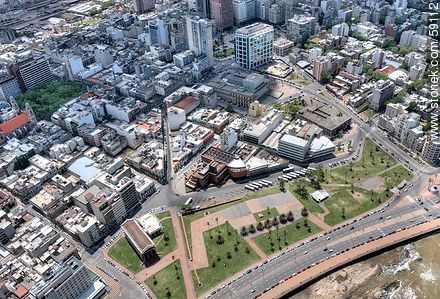 Aerial view of Rambla Gran Bretaña. - Department of Montevideo - URUGUAY. Foto No. 59112