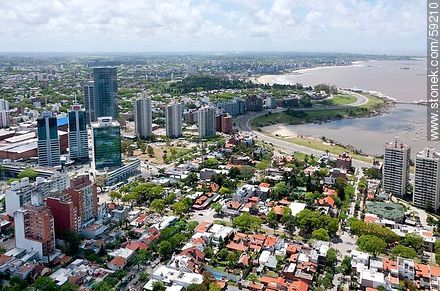 Buceo Aerial view of the neighborhood, residences and towers - Department of Montevideo - URUGUAY. Foto No. 59210