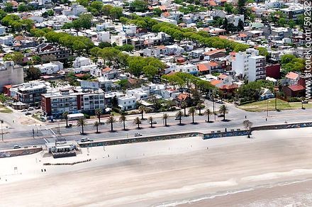 Aerial view of the boardwalk and the streets Missouri and Mississippi - Department of Montevideo - URUGUAY. Photo #59262