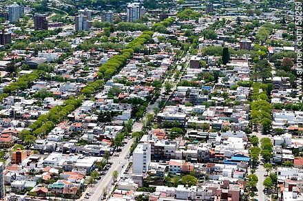 Vista aérea del barrio Malvín - Departamento de Montevideo - URUGUAY. Foto No. 59259