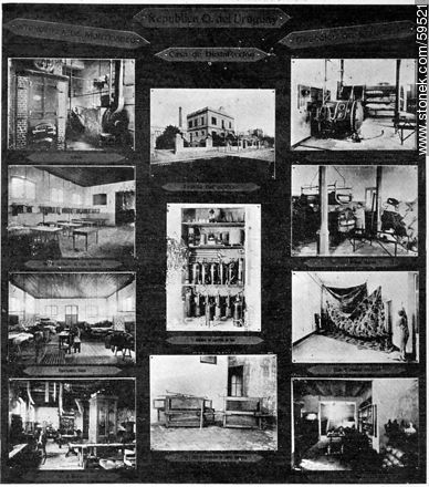 Intendencia de Montevideo, Casa de Desinfección, Dirección de Salubridad, 1910 - Departamento de Montevideo - URUGUAY. Foto No. 59521