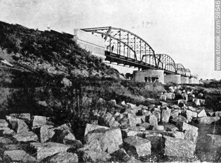 Puente sobre el Río San José, 1909 -  - URUGUAY. Foto No. 59546