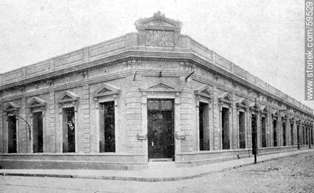 Banco de Londres y Río de la Plata. Paysandú, 1909 -  - URUGUAY. Foto No. 59529