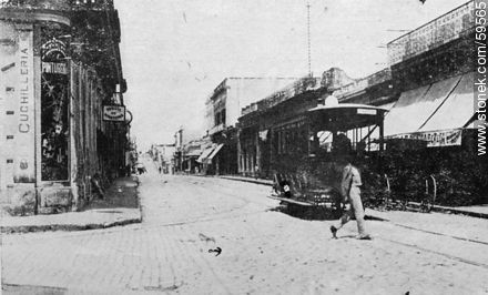 Salto. Calle Uruguay, 1909 -  - URUGUAY. Foto No. 59565