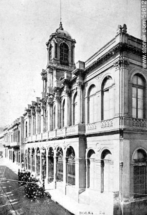 Bolsa de Valores de Montevideo, 1909 - Departamento de Montevideo - URUGUAY. Foto No. 59612