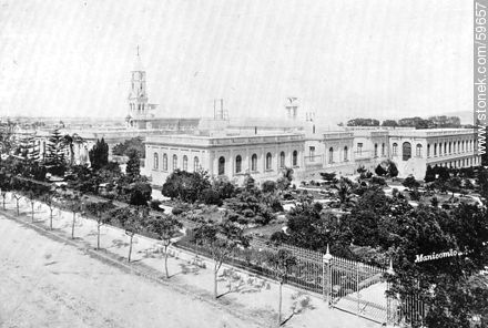 Manicomio Nacional, 1909 - Departamento de Montevideo - URUGUAY. Foto No. 59657