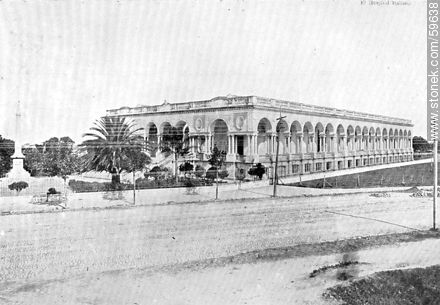 Hospital Italiano en 1910 - Departamento de Montevideo - URUGUAY. Foto No. 59638
