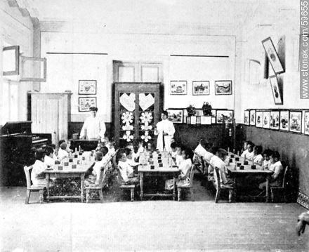 Foundling and Orphan Asylum. 1909 - Department of Montevideo - URUGUAY. Photo #59655