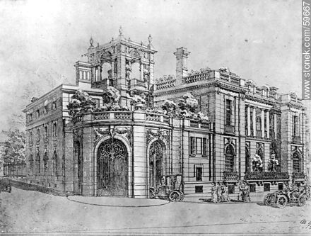 Taranco Palace, 1910 - Department of Montevideo - URUGUAY. Photo #59667