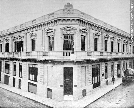 J. Granara & Cía of Rincón and Zabala streets, 1910 - Departamento de Montevideo - URUGUAY. Foto No. 59666