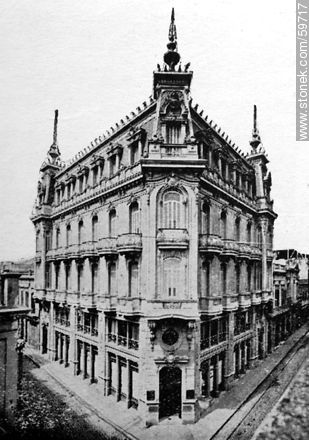 Gran Hotel Colón (Palace Gandos), 1910. Rincon and Bartolomé Mitre streets, current IDB headquarters. - Department of Montevideo - URUGUAY. Foto No. 59717