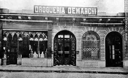 Drugstore Demarchi, 1910 - Department of Montevideo - URUGUAY. Foto No. 59726