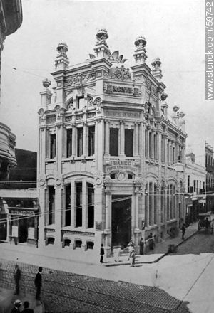 Banco Popular del Uruguay, 1909 - Departamento de Montevideo - URUGUAY. Foto No. 59742