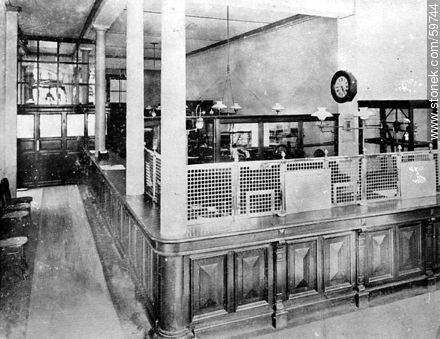 Banco Alemán Transatlántico, 1909 - Department of Montevideo - URUGUAY. Foto No. 59744